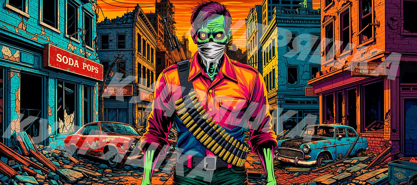 Большой игровой коврик для мышки Боевой гуль