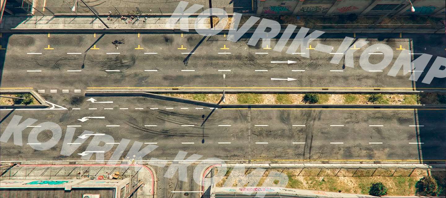 Дорога в стиле игры GTA