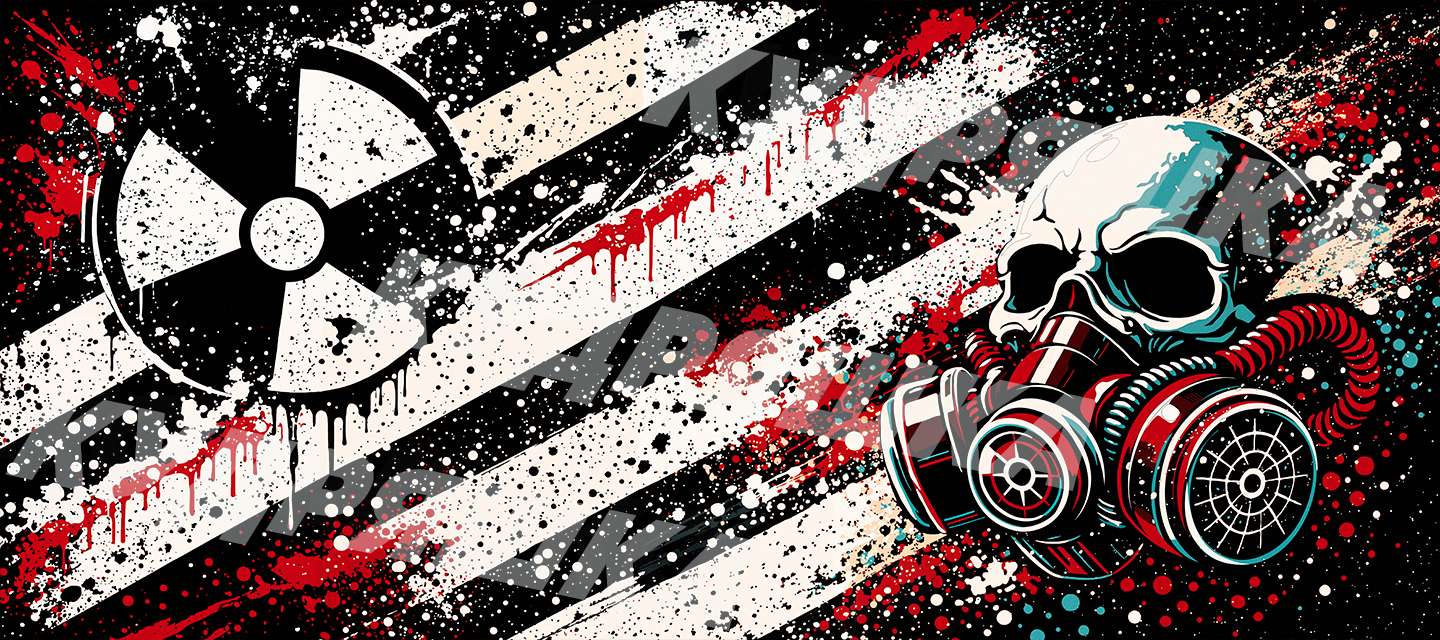 Большой коврик для мышки радиация 3