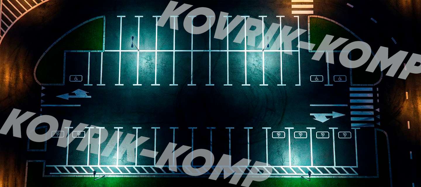 Диорама ночная парковка дрифт