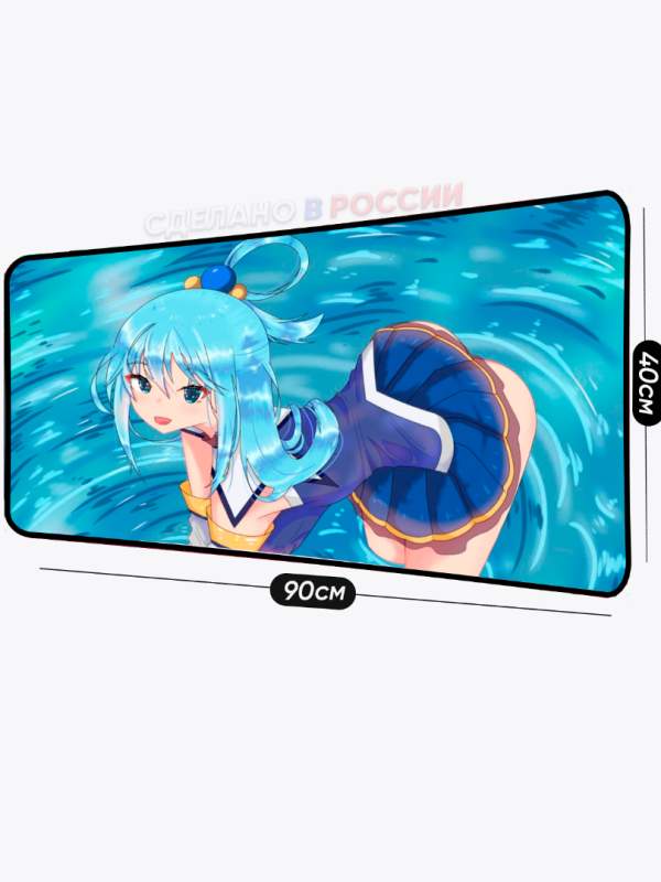 Аниме-коврик для мышки с Aqua из Konosuba – комфорт и стиль коврик комп