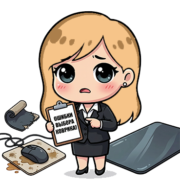 Ошибки при выборе коврика